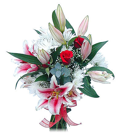 Bouquet with Stargazer Lilies