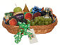 Basket with Fruits and Cheese