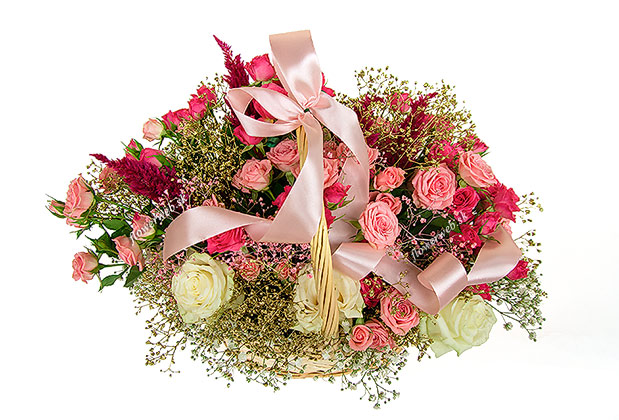 Pink Impressions Basket Extra