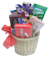 Basket with Dozen Chocolates