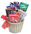 Basket with Dozen Chocolates