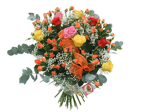 Mixed Bouquet of Spray Roses