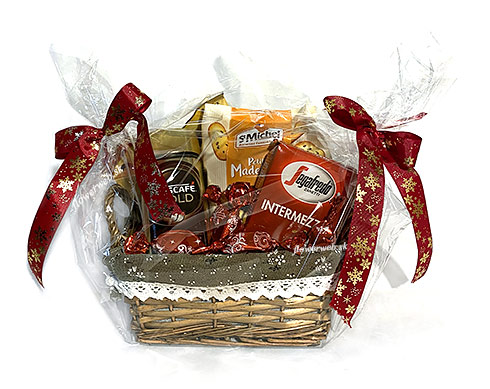 Little Winter Basket of Coffee