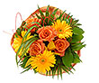 Orange Roses & Gerberas