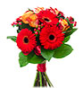 Orange Roses & Red Gerberas