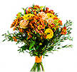 Orange Bouquet with Roses