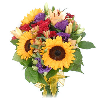 Mixed Bouquet with Sunflowers