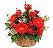 Christmas Basket in Red