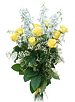 Yellow Roses & Delphinium